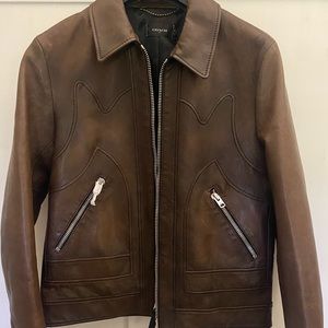 Coach Brown Authentic Leather Jacket BNWT Men’s S 46 $1200